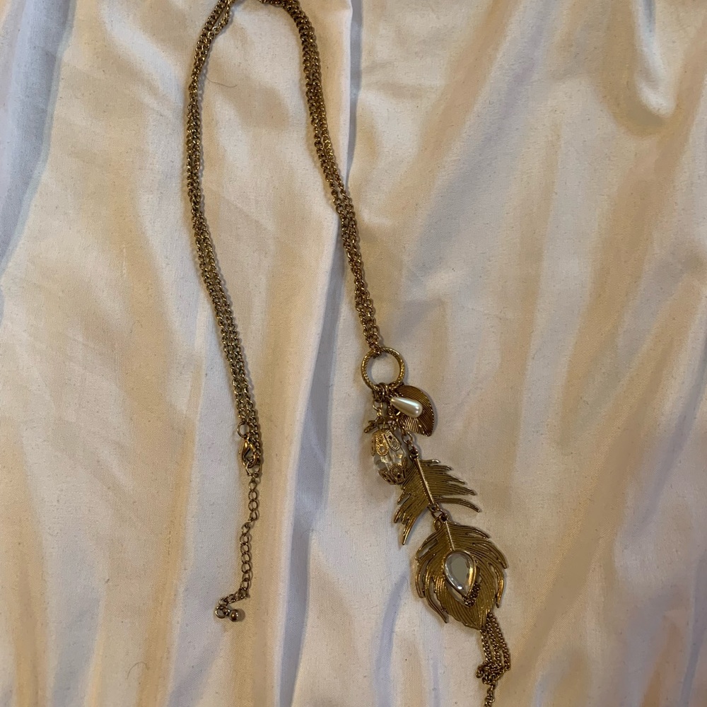 Used. Long Gold Necklace. - Picture 4 of 4